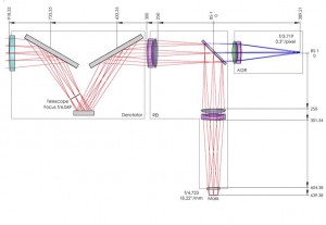 Drawing of NESSI warm optics assembly. MRO/mro